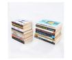 Evila Originals 792EVL2838 Set de cărți pentru montare pe perete, 21x15 cm, lemn, metal, alb / negru
