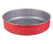 Tava de copt Voltz V51222B30, 30 cm, Finisaj marmura, Rosu