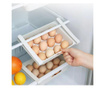 Поставка за яйца за хладилник Kosova 964FRM2201, 12 отделения, Пластмаса, Бял
