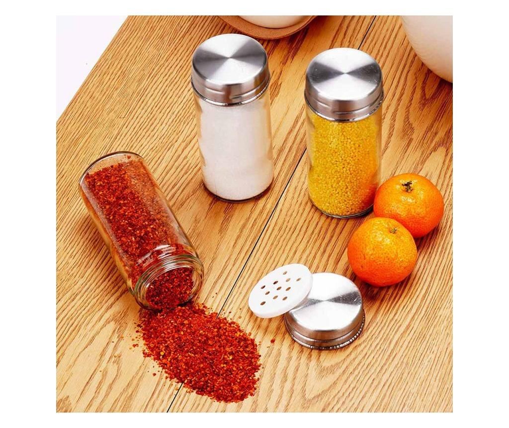 Oliver Voltz OV51217A16 Σετ Δοχεία Μπαχαρικών σε Βάση, 16 τεμ., 4 επίπεδα, Inox - 2