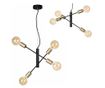 Lustra Briloner Leuchen Black Steel, 4 socluri E27, Brate Ajustabile, Max 60W, 41x120 cm