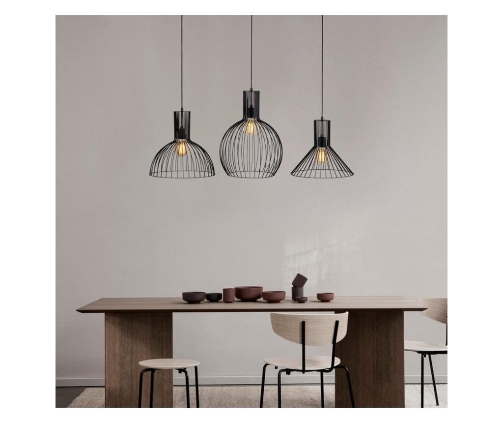 Elefant 527ABY1766 Πολυέλαιος, Σίδερο, 3 Φώτα, 145x38εκ., Μοντέρνος Σχεδιασμός, Μαύρος - 2