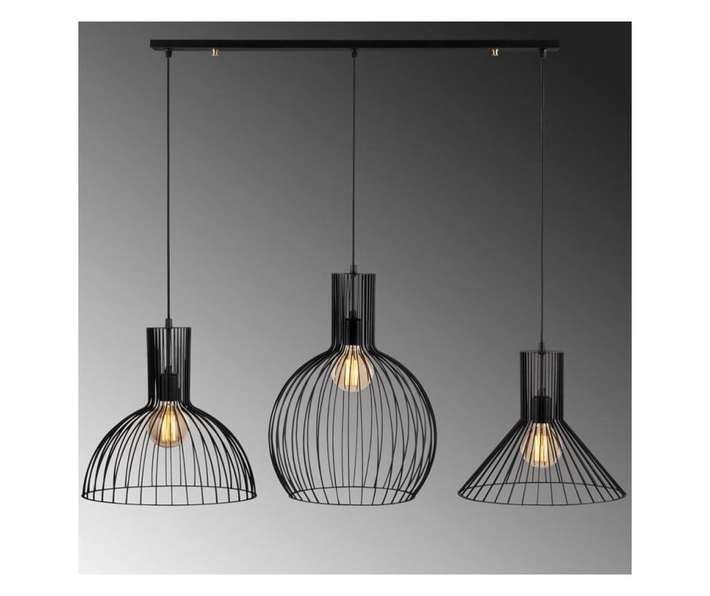 Elefant 527ABY1766 Πολυέλαιος, Σίδερο, 3 Φώτα, 145x38εκ., Μοντέρνος Σχεδιασμός, Μαύρος - 4