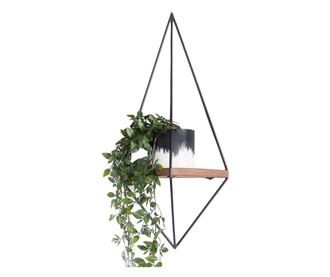 Raft de perete Evila Originals 792EVL2743, 23x60 cm, lemn de molid / metal, maro / negru