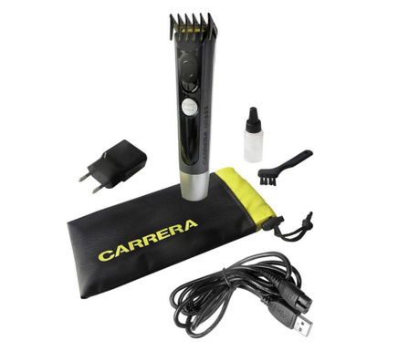 Тример за брада Carrera No.623 Professional, Титаниево покритие, Li-on батерия 700 mAh, С или без кабел, Графитен