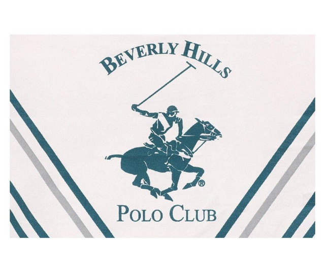Lenjerie de pat Beverly Hills Polo Club 176BHP2119, 100% bumbac, Ranforce, 3 bucati, Plic 160x220cm, Cearceaf 160x240cm, 1 Husa,