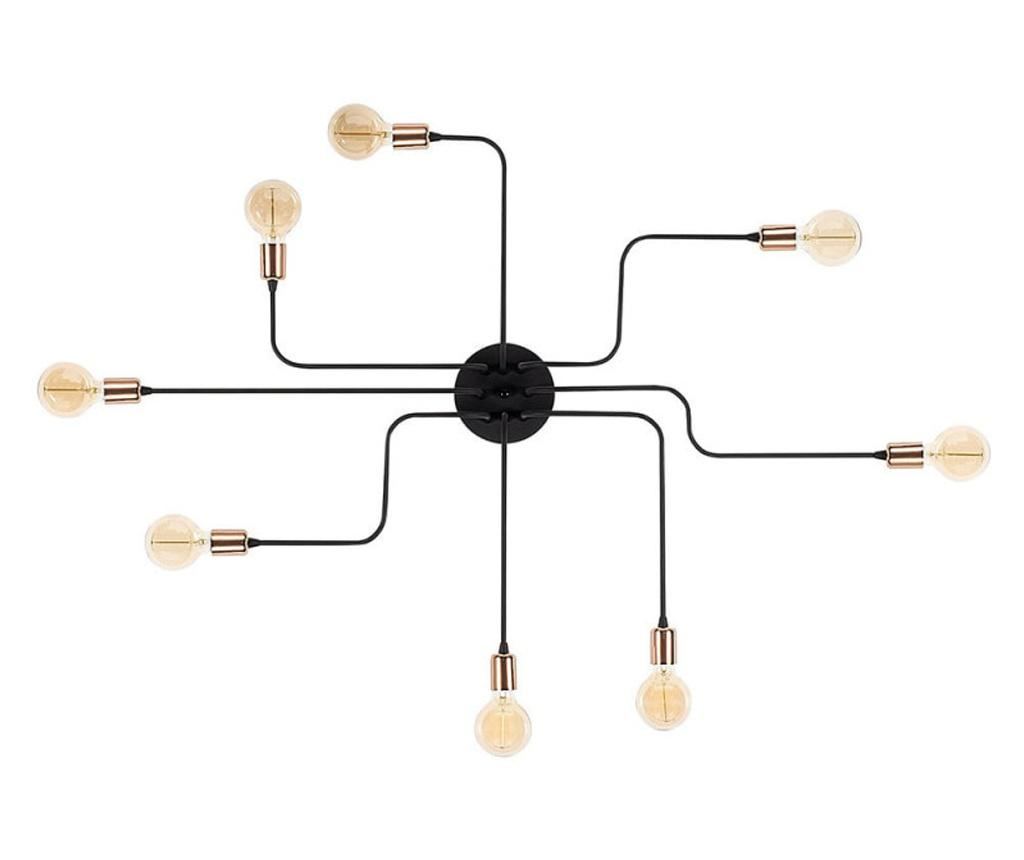 Elefant Chandelier 525NOR1319, 8 Λαμπτήρες, Σίδερο, 15 cm, Μαύρο - 2