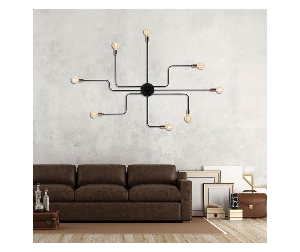 Elefant Chandelier 525NOR1319, 8 Λαμπτήρες, Σίδερο, 15 cm, Μαύρο - 3