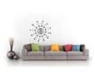 Ceas de perete Esperanza Geneva EHC004, 50 cm diametru, Elemente de cristal, Argintiu