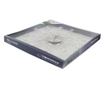 Ceas de perete Esperanza Geneva EHC004, 50 cm diametru, Elemente de cristal, Argintiu