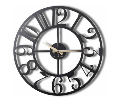 Стенен часовник Bystag 805BSG1102, 50x50 см, метал, черен