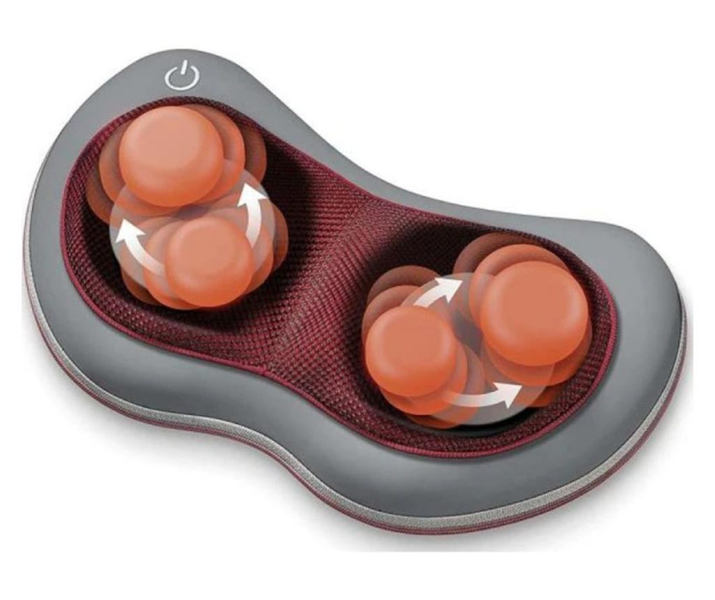 Шиацу масажор Beurer MG 149, 12W, 4 програми, Авт. изключване, Ергономичен дизайн, Червен/сив - 3