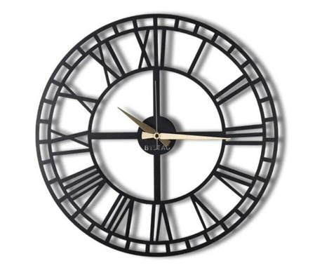 Стенен часовник Bystag 805BSG1104, 50x50 см, метал, черен