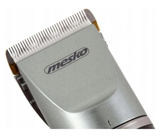 Trimmer pentru câini Mesko MS 2826, 35W, Wireless, Titan cu lamă ceramică, Negru/argintiu