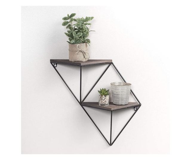 Evila Originals 792EVL2867, 33x30 cm, metal, maro / negru