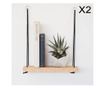 Raft Evila Originals 792EVL2675, 40x50 cm, molid, sfoara, 2 buc, maro