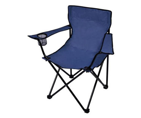 Scaun rabatabil pentru camping, 80x50x50 cm, albastru, Topi Toy