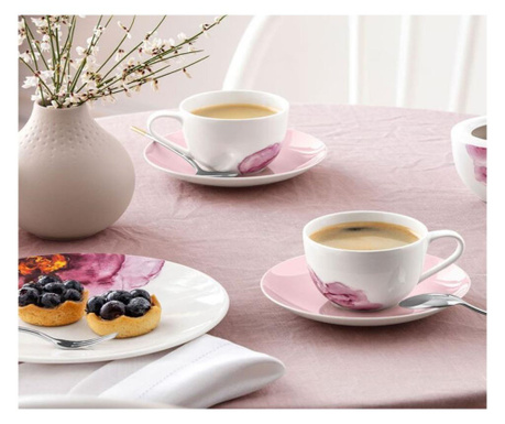 Kávéscsésze tányérral, Rose Garden, Villeroy & Boch - 420427/420434