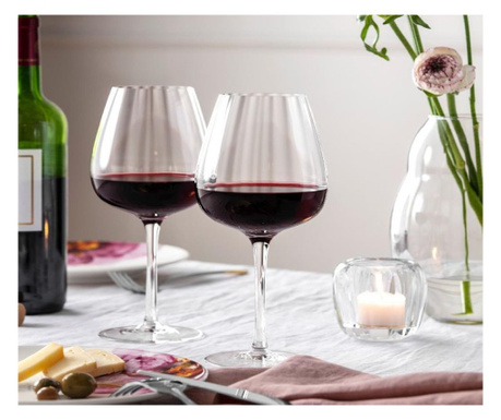 Set 4 pahare vin rosu, 600 ml,rose garden, Villeroy&Boch - 420311