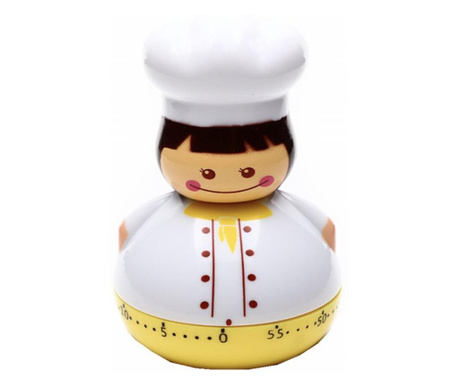 Temporizator Pufo Chef pentru fierberea oualor, 9 cm, alb