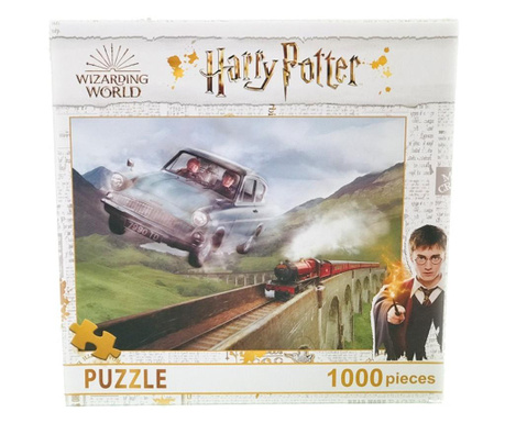 Puzzle 1000 Piese Harry Potter- Masina Zburatoare