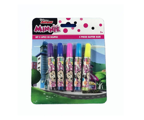 Set 5 Lipici Glitter Minnie Mouse