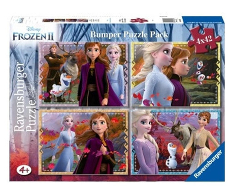 Puzzle Frozen II, 4x42 Piese