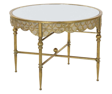 Kerek arany lerakó kisasztal marokkói stílusban