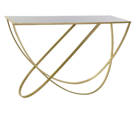 Modern arany konzolasztal üveg asztallappal