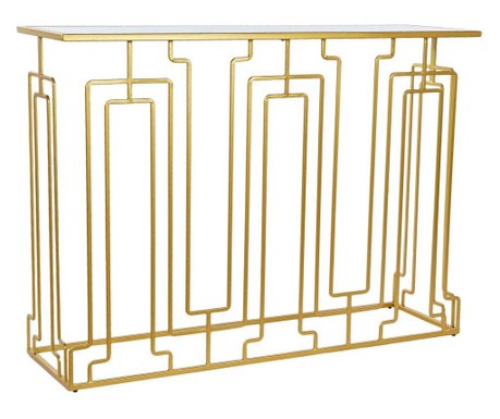 Glamour arany konzolasztal tükrös asztallappal