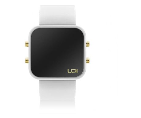 Unisex ručni pametni sat LEDzlatna - white