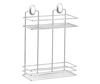 Етажерка за баня Metalife DKB-719, 2 нива, 11x24x30 см, Хром