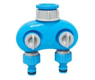 Csapcsap adapter belső menetes, 2 utas, ABS, kék, 1", 3/4", Aquacraft