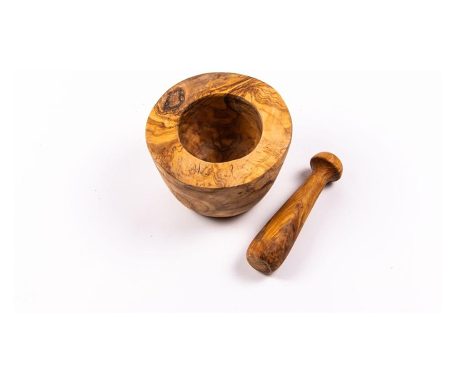 Mojar cu pistil din lemn de maslin 18 cm