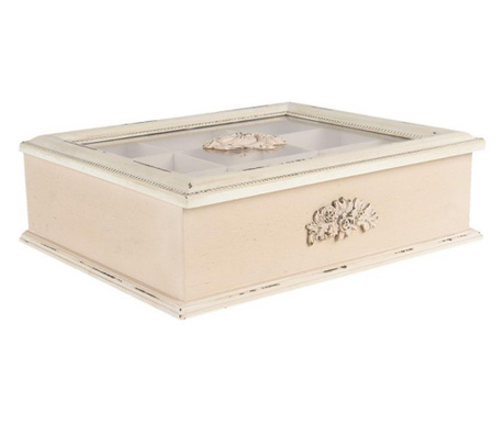 Lesena škatla za čaj 9 predelkov 32x26x9 cm