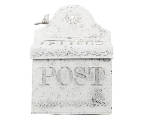 Пощенска кутия За стена От Желязо Бяло Античен 29x12x41 См