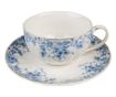 Set 4 porcelanastih skodelic in krožničkov 12x9x5, Ø15x2 cm