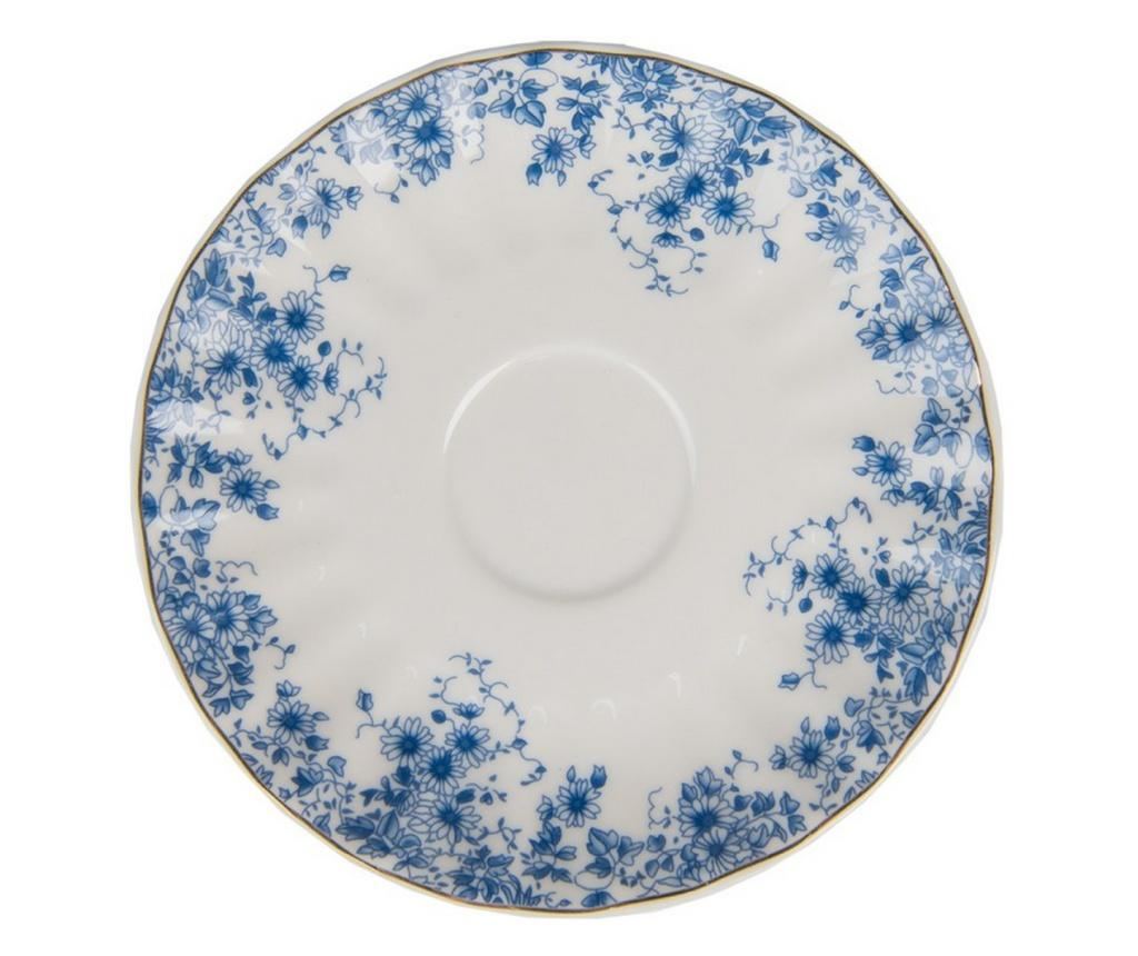 Komplet 4 porcelanastih skodelic s podstavki 12x9x5, Ø15x2 cm - 3