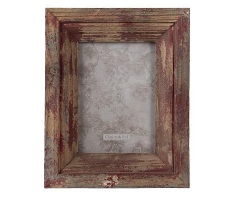 Namizni okvir za fotografije iz starinskega rjavega lesa 21x3x26 cm