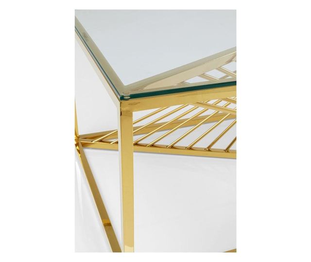 Masuta de cafea Laser Aurie 120x60 cm