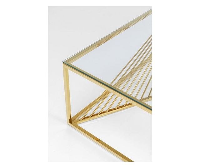 Masuta de cafea Laser Aurie 120x60 cm