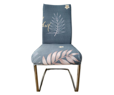 Husa scaun elastica, universala, poliester, bleu, 50 x 70cm, buz