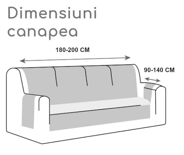 Husa elastica universala pentru canapea si pat, cu 2 fete de perna, verde cu flori , 200 x 140 cm