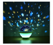 Lampa de veghe constelatii tip ozn, pentru copii, 3 culori, lumina reglabila, 3 filme de proiectie, alba, buz