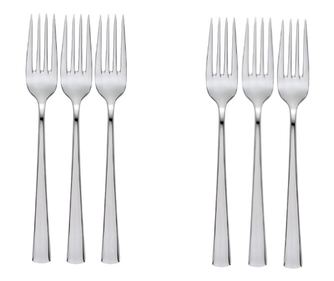 HISAR LARA Set 6 furculite principale, profesionale, din inox 18/10, L20,2cm