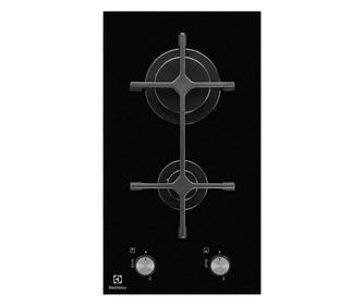 Газов плот за вграждане Electrolux EGC3322NVK, 3900W, 29x52 см, Автоматично изключване, Черен/Сив
