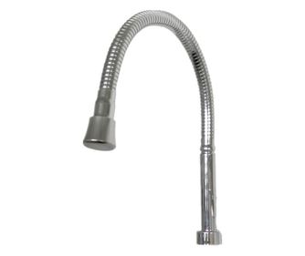 Гъвкав чучур за електрически нагревател Rosberg R57101A18, Диаметър-18 мм, Хром