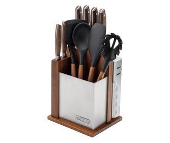 Комплект от 6 ножа Carl Schmidt Sohn-Soltau, неръждаема стомана, сребрист/кафяв