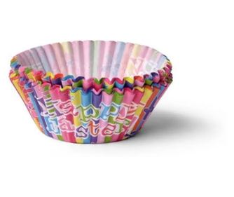 50 darabos Fissman-húsvéti muffin forma készlet, papír, 5x5x3,3 cm, több színű