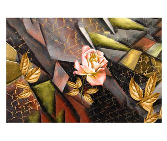 Tablou Canvas, Golden Rose, 70x100cm